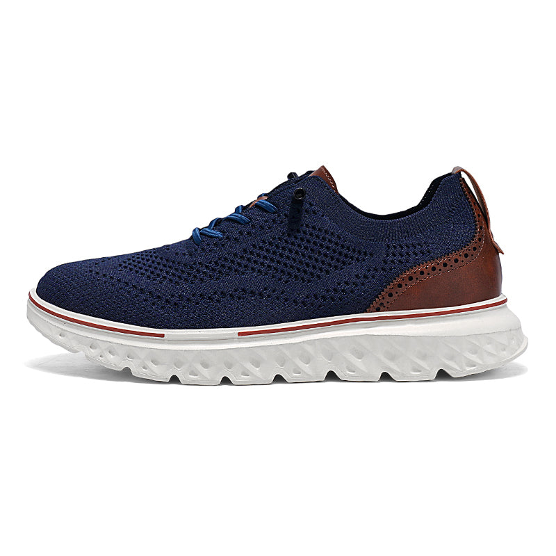 Herren Slip-On-Oxford-Schuhe ohne Verschluss