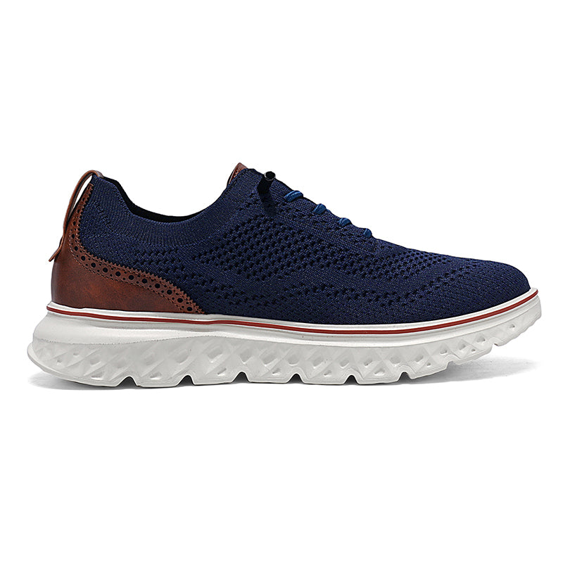 Herren Slip-On-Oxford-Schuhe ohne Verschluss