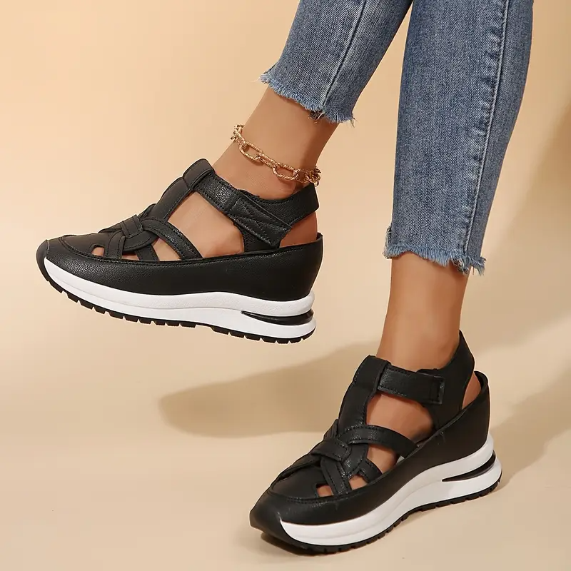 Damen-Sandalen – Weich, verstellbar, Klettverschluss, bequeme Passform für breite und schmale Füße